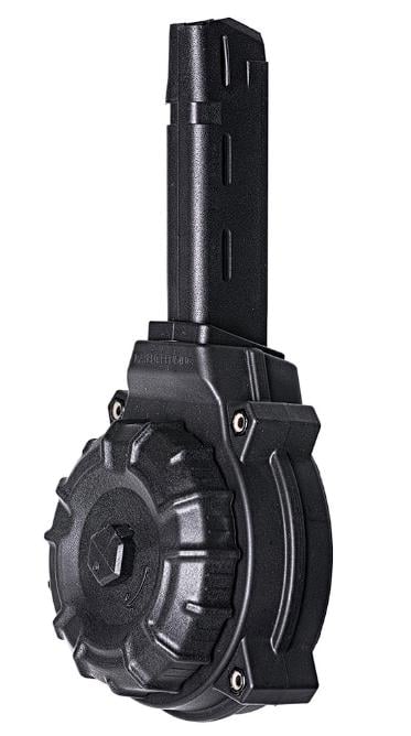 Promag Glock G17, G19, G26, G34 Drum Magazine 9mm 50 Rd. Black